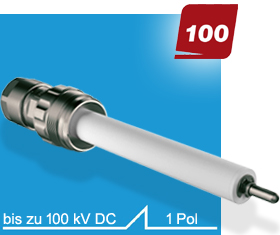 Serie 100, HV-Steckverbinder, 100 kVDC, GES High Voltage Hochspannungssteckverbinder Serie 100