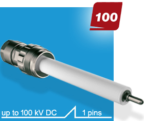 Series 100, HV-connector, 100 kVDC, GES High Voltage high voltage connector Series 100