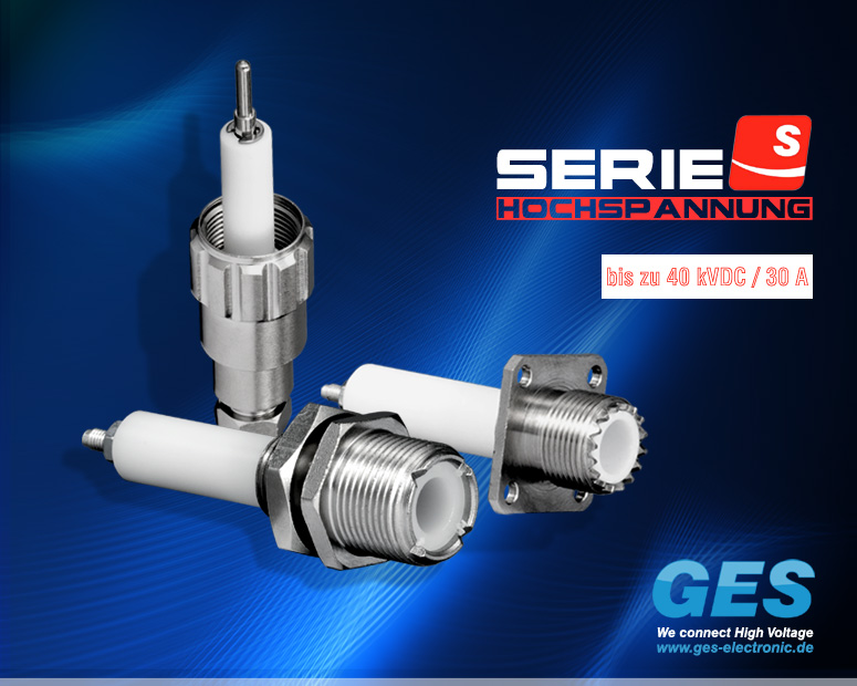 GES Serie-S Hochspannungssteckverbinder, HV-Steckverbinder, HV-Stecker