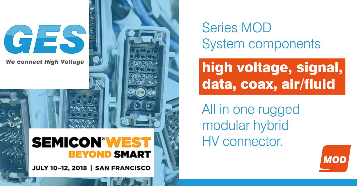 Modular hybrid high voltage connector, Series MOD Series MOD modular hybrid high voltage connector